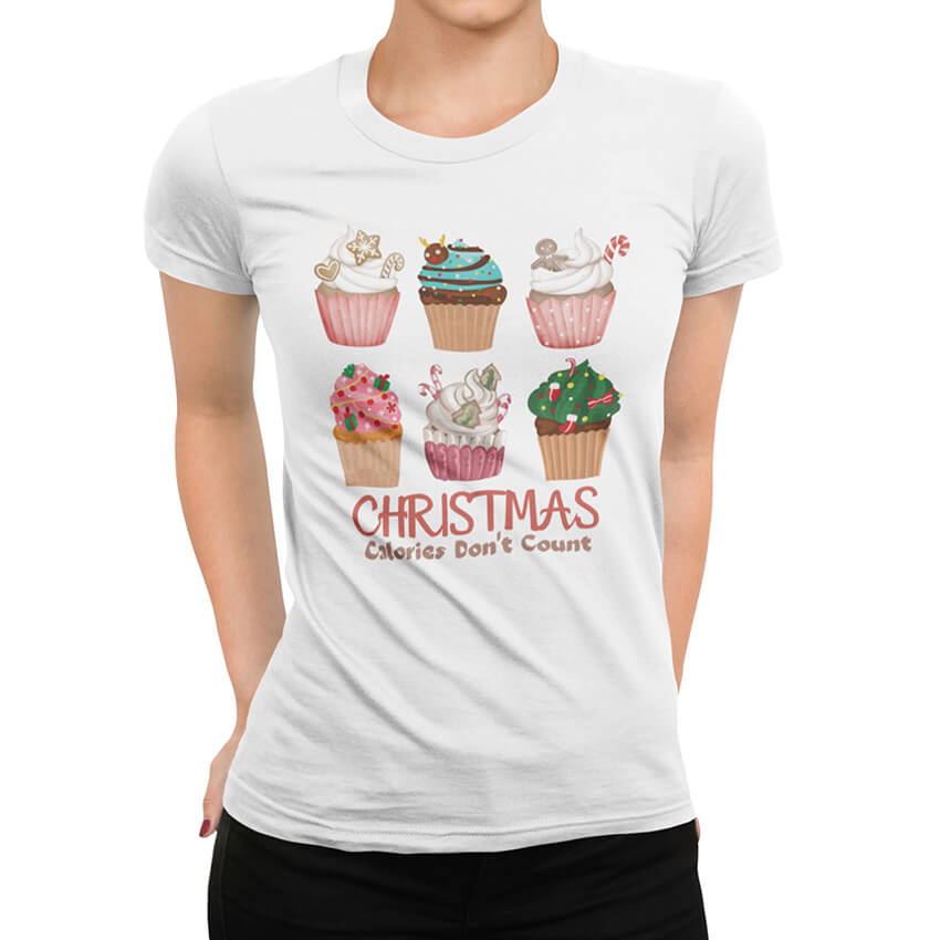 Дамска Тениска Christmas Calories Don’t Count