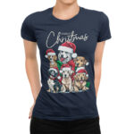 Дамска Тениска Christmas Dogs