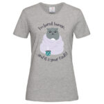 дамска тениска със забавна щампа i'm bored human от онлайн магазин inamood bg