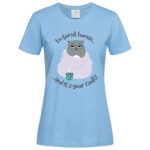 дамска тениска със забавна щампа i'm bored human от онлайн магазин inamood bg