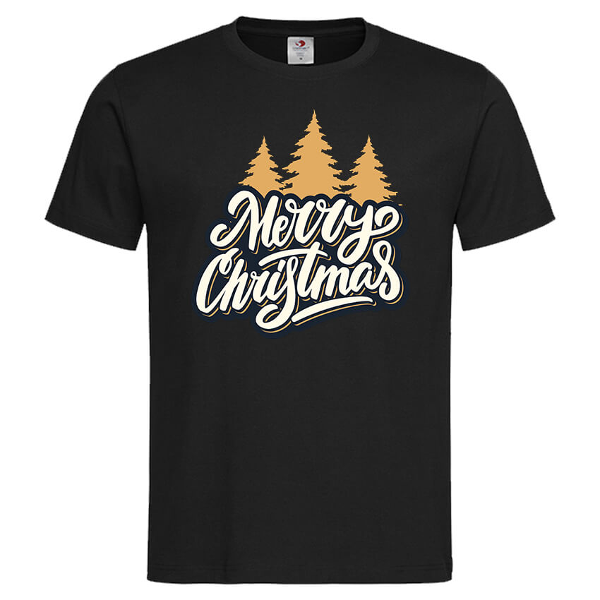 Мъжка Тениска Merry Christmas Trees