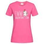 дамска тениска с надпис eww valentines day