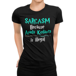 дамска тениска с щампа avada sarcasm