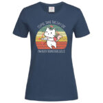 дамска тениска с щампа busy being fabulous