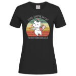 дамска тениска с щампа busy being fabulous