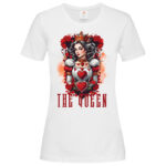 дамска тениска с щампа the queen