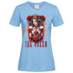 дамска тениска с щампа the queen