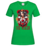 дамска тениска с щампа the queen