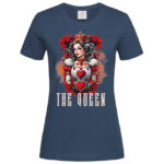 дамска тениска с щампа the queen