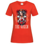 дамска тениска с щампа the queen