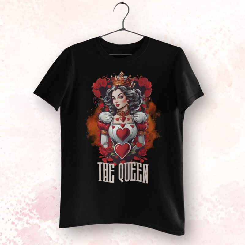 подарък за свети валентин тениска the queen