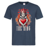 мъжка тениска с щампа the king