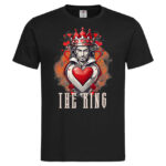 мъжка тениска с щампа the king