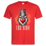 мъжка тениска с щампа the king