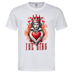 мъжка тениска с щампа the king