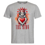 мъжка тениска с щампа the king