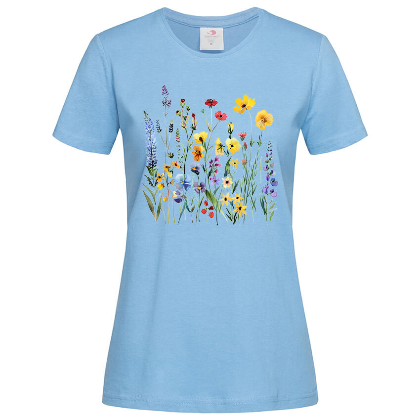 Дамска Тениска Wildflowers Garden