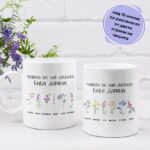 чашата на най-добрата баба с персонализация на имената