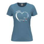 дамска тениска сърцето на мама