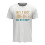 мъжка тениска с щампа who needs hair