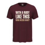 мъжка тениска с щампа who needs hair