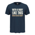 мъжка тениска с щампа who needs hair