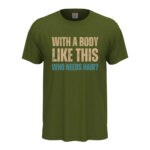 мъжка тениска с щампа who needs hair