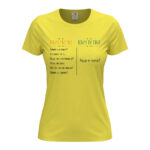 дамска тениска с надпис въпросите