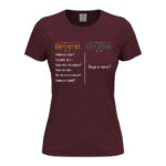 дамска тениска с надпис въпросите