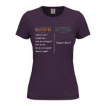 дамска тениска с надпис въпросите