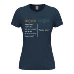 дамска тениска с надпис въпросите