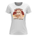 дамска тениска с щампа books and naps