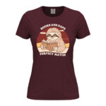 дамска тениска с щампа books and naps