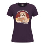 дамска тениска с щампа books and naps