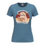 дамска тениска с щампа books and naps