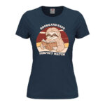 дамска тениска с щампа books and naps