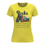 дамска тениска с щампа books helping