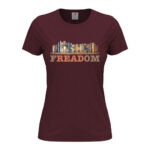 дамска тениска с щампа freadom