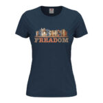 дамска тениска с щампа freadom