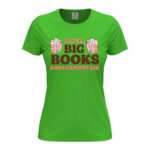 дамска тениска с щампа i love big books