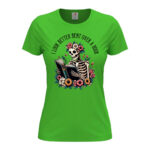 дамска тениска с щампа over a book