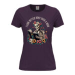 дамска тениска с щампа over a book