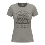 дамска тениска с щампа reading is dreaming