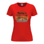 дамска тениска reading is my escape route