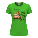 дамска тениска с щампа too many books