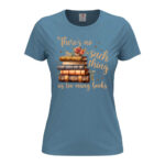 дамска тениска с щампа too many books