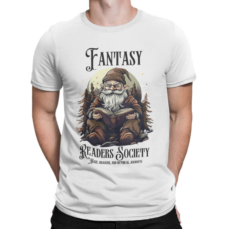 мъжка тениска с щампа readers society