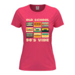 дамска тениска с щампа old school vibe