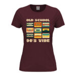 дамска тениска с щампа old school vibe