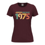 дамска тениска vintage year за рожден ден